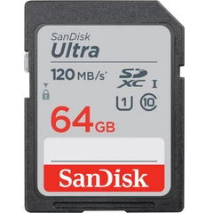 SANDISK SD ULTRA 64GB SDHC 120MB/S