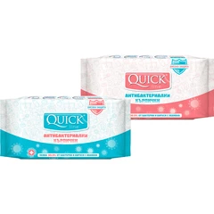 Антибактериални кърпички Quickline 15 бр.