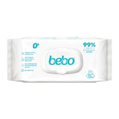 Влажни кърпички  Bebo с вода 72 бр.  с капак