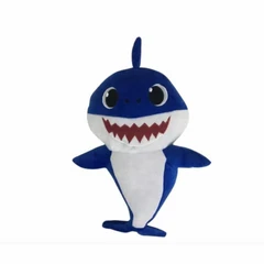 Играчка Baby Shark, Акула, Синя, Плюшена, 37 см