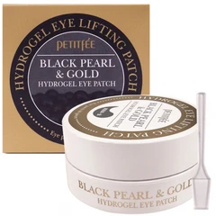Хидрогел пачове за очи със злато и черна перла Petitfee & Koelf Black Pearl&Gold Hydrogel Eye Patch, 60 бр