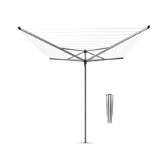 Външен простор Brabantia TopSpinner 60m, метален шип за вкопаване