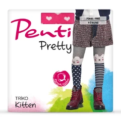 Детски Чорапогащи Penti KITTEN, 60 ден, 4-5 год, Розови, р-р 2