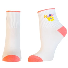 Къси дамски чорапи Agiva Happy Foottopia, College, Happy, 35-38
