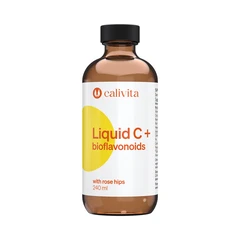Витамини Calivita - LIQUID C + BIOFLAVONOIDS WITH ROES HIPS - течен витамин С - 240 мл