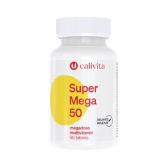 Мултивитамини Calivita - SUPER MEGA 50 - мега мултивитаминен комплекс - 90 таблетки
