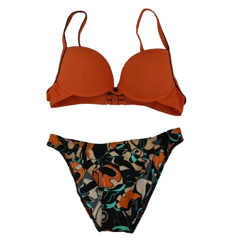 Бански костюм Barrosa, Sloggi, CTOWU col.5028/82, Комплект от две части, Оранжев, Многоцветен, 70B, 36