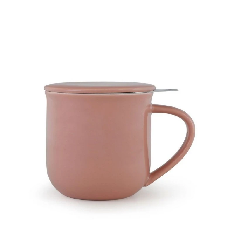 Чаша за чай с цедка VIVA Minima Stone Rose, 350ml, Розов