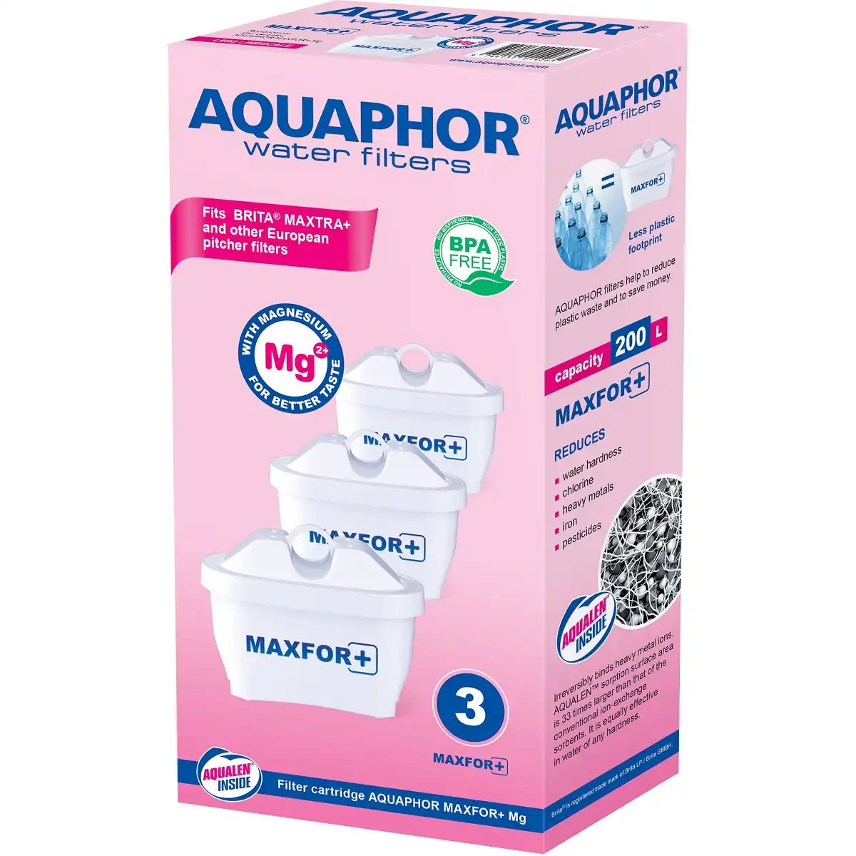 AQUAPHOR MAXFOR MG WATER FILTER 200L 3PCS 