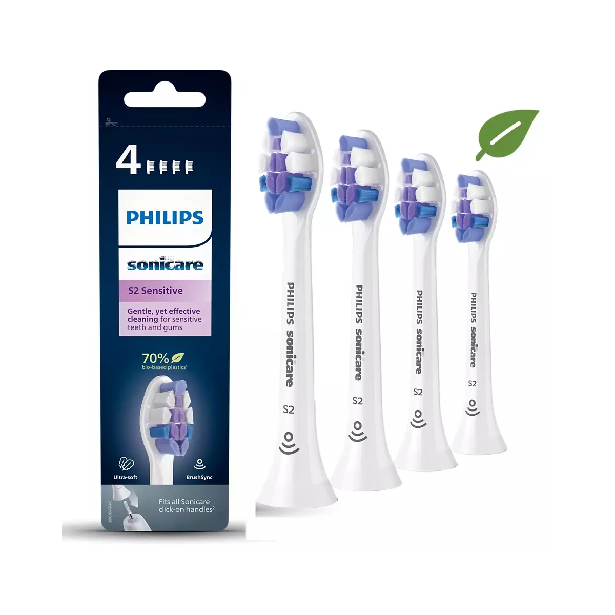 PHILIPS HX6054/10 BRUSH HEAD - SENSITIVE S2 WHIT